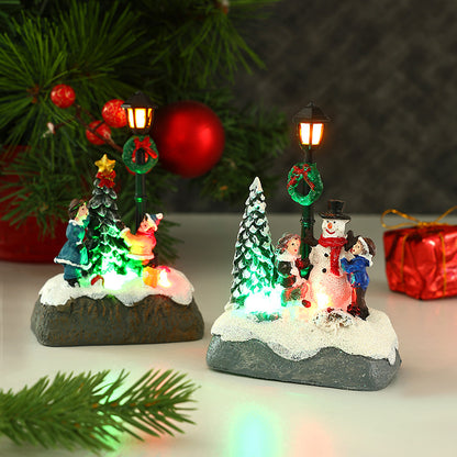 Nostalgische Weihnachtsdorf Szene Brehn