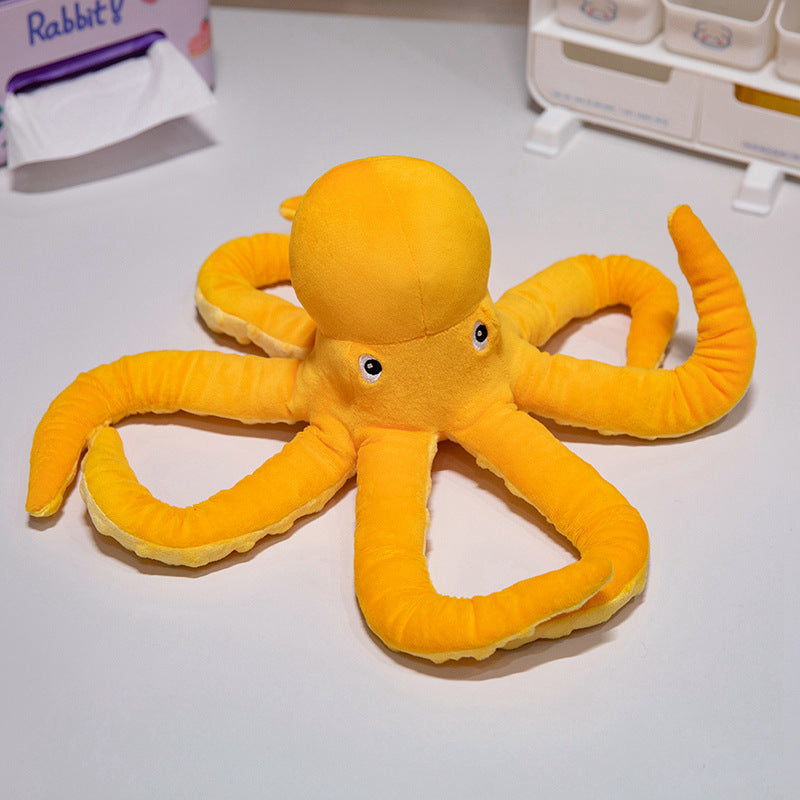 Soft-Octopus Boden Kuschelkissen mit gewellten Tentakeln und schwerem, umarmbarem Kern Brehn