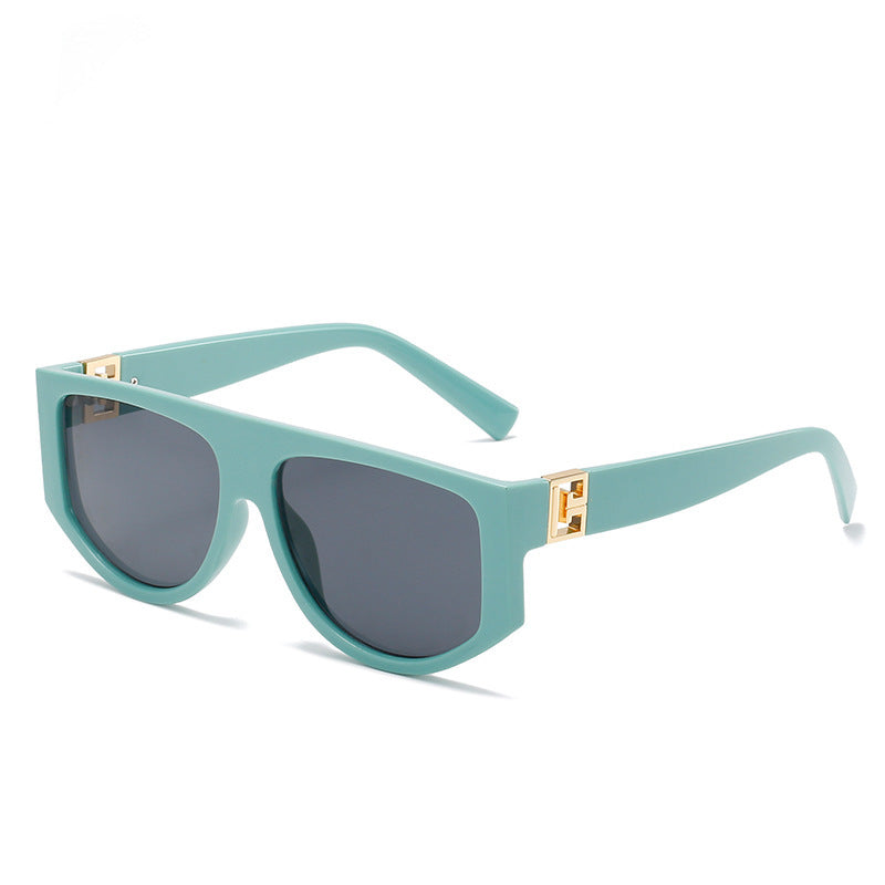 Oversized Shield-Sonnenbrille mit metallischen Akzenten Brehn