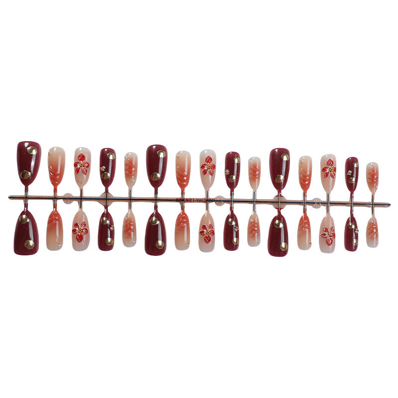 Elegantes Floral Press-On Nagelkunstset Brehn 1788496102
