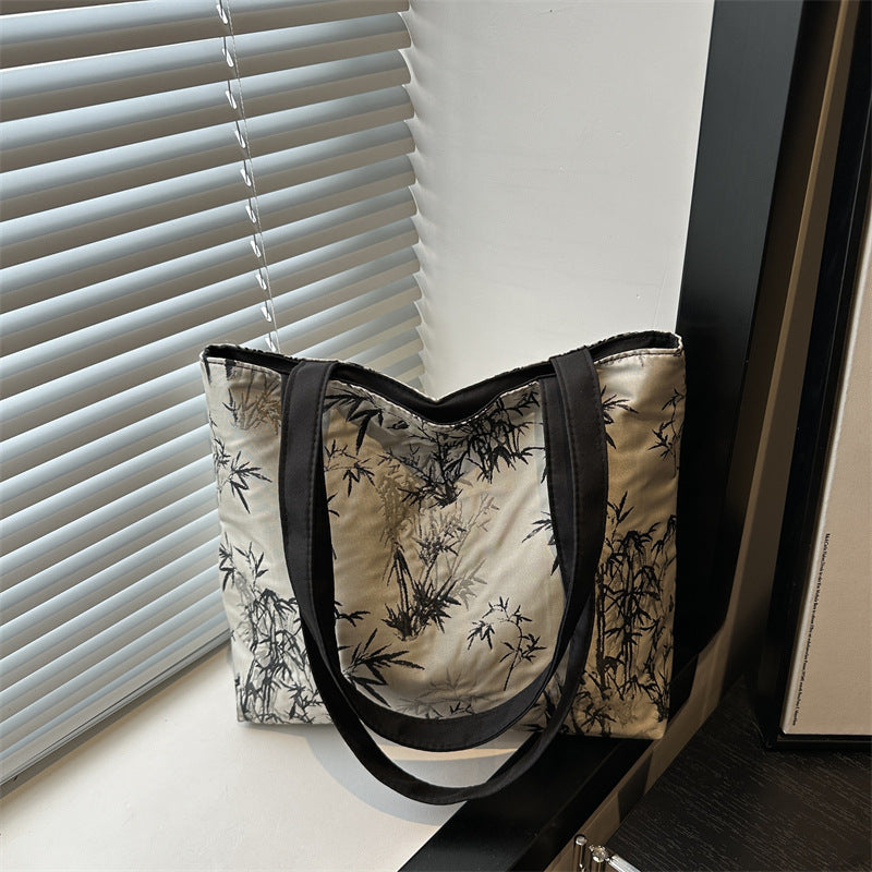 Stylische Bambusdruck-Tasche Brehn