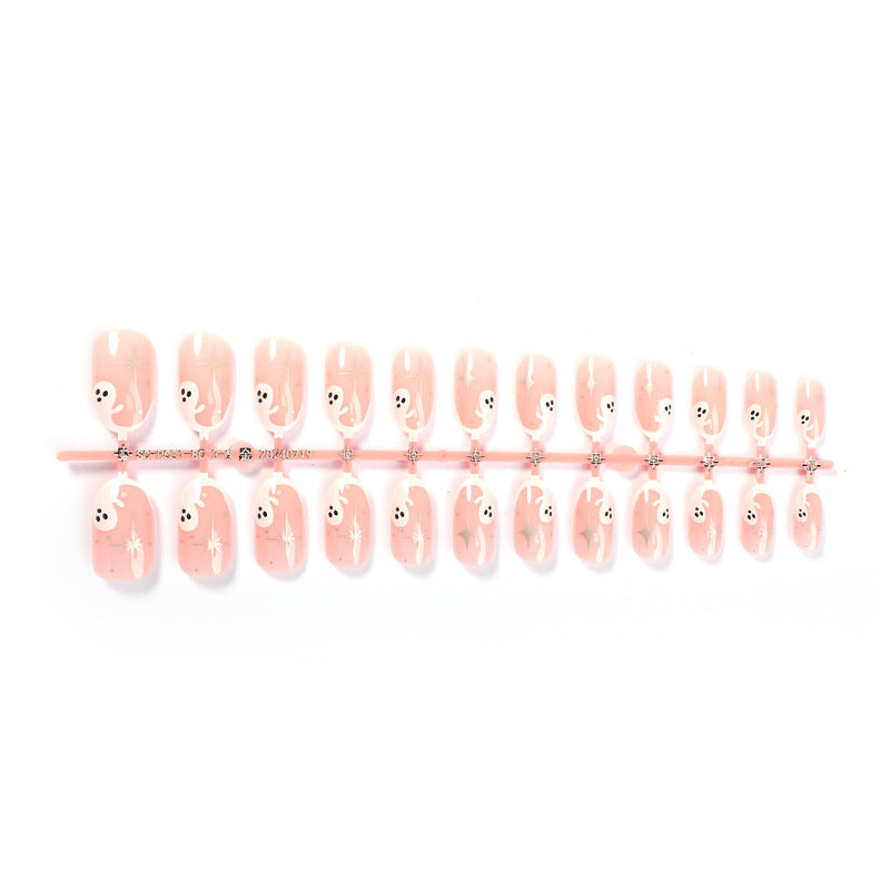 Verspielt Press-On Nageldesign-Set mit Gespenst-Designs Brehn