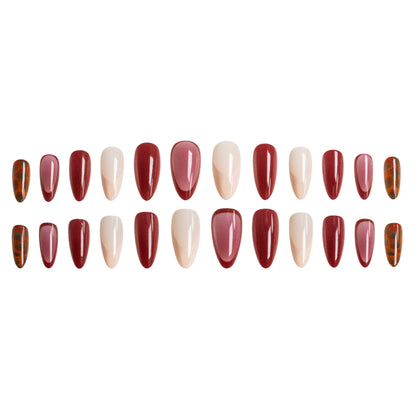 Künstlerisches Stiletto Press-On Nagel Set