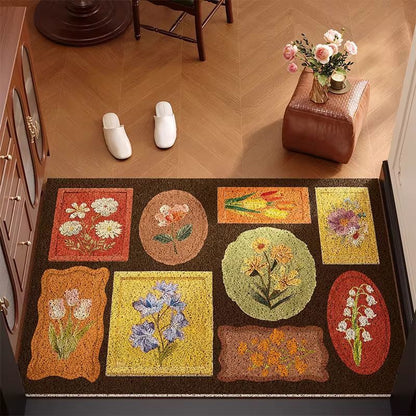 Vintage Floral Pattern Willkommenmatte