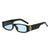Avant-Garde Rechteckrahmen Sonnenbrille