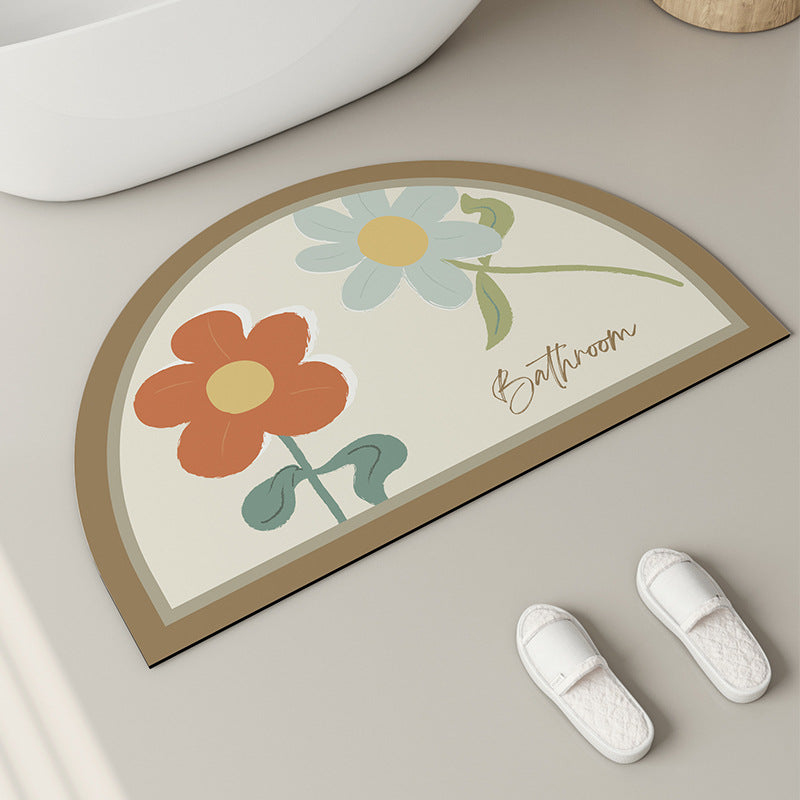 Stylische Florale Badezimmermatte Brehn