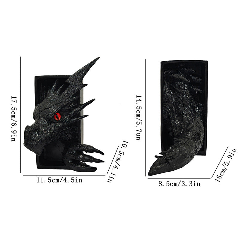 Drachen-Themen Buchstütze Skulptur