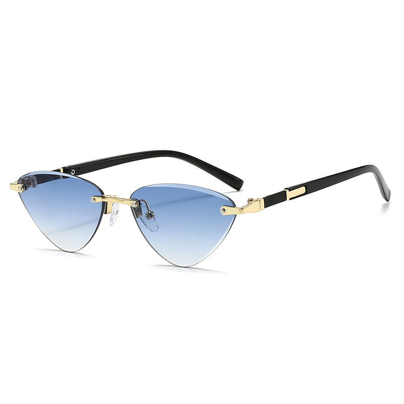 Damen modische Cat-Eye Sonnenbrille mit elegantem Metallrahmen Brehn