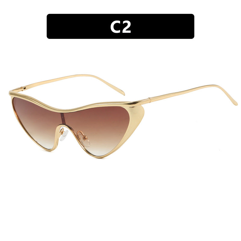Damen extravagant geformte Sonnenbrille mit schützendem UV-Filter Brehn