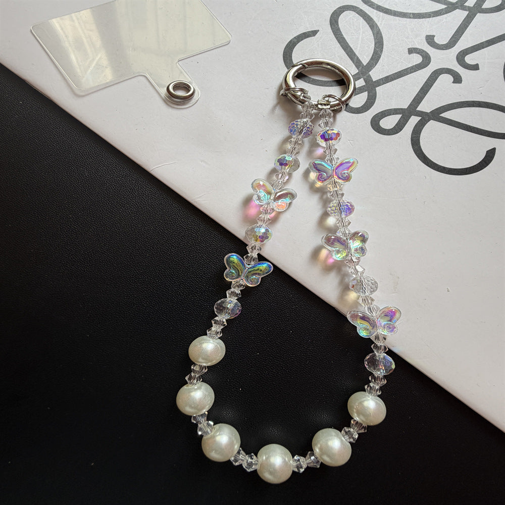 Eleganter Perlen-Charm-Schlüsselanhänger-Halter Brehn