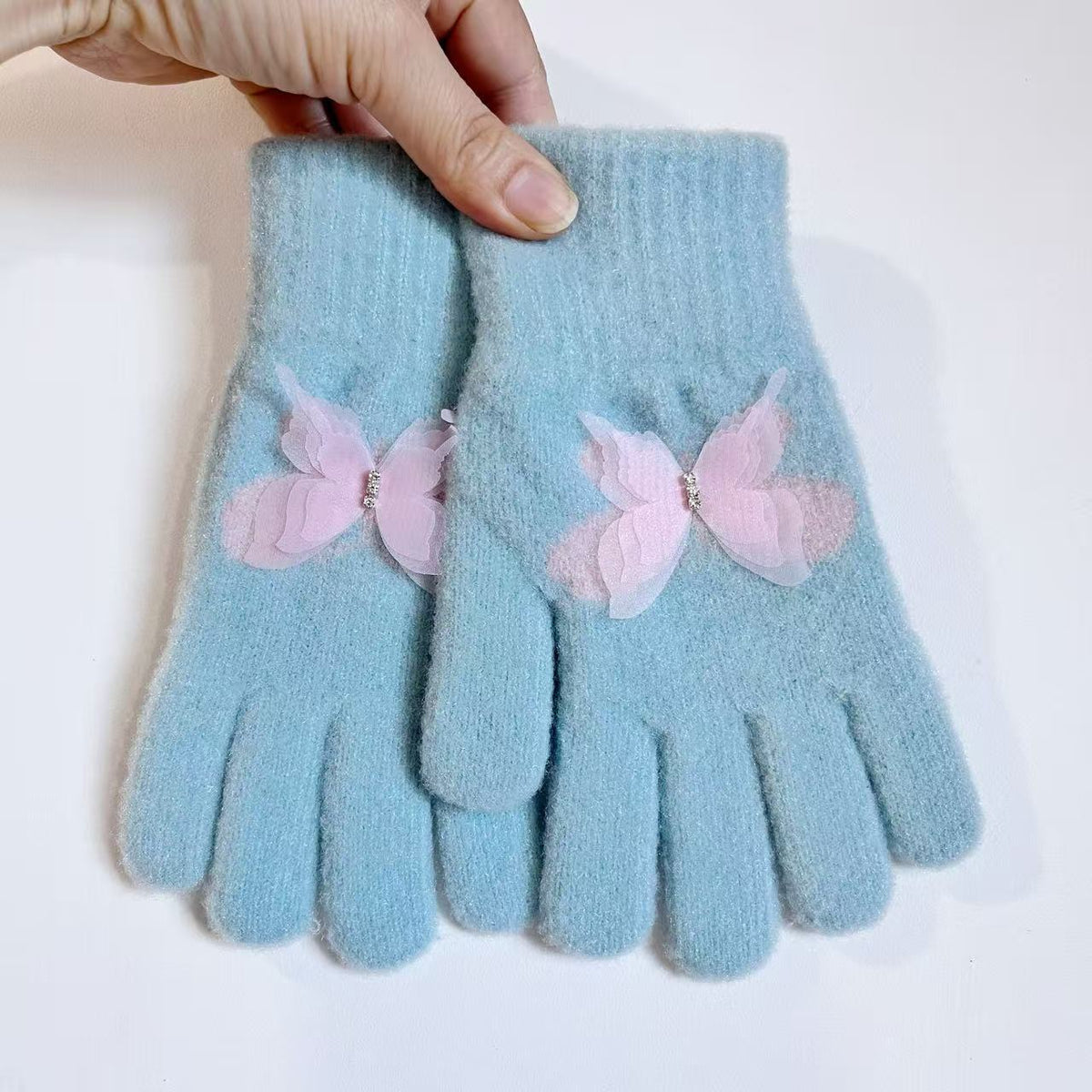 Schmetterlingsverzierte Touchscreen-Handschuhe Brehn