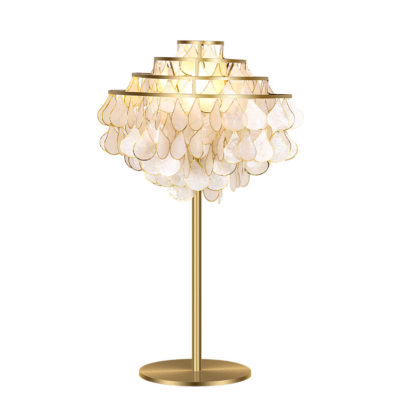 Dekorative Capiz-Muschel Tischlampe