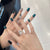 Funkelndes Acryl Press-On Nagelset Brehn