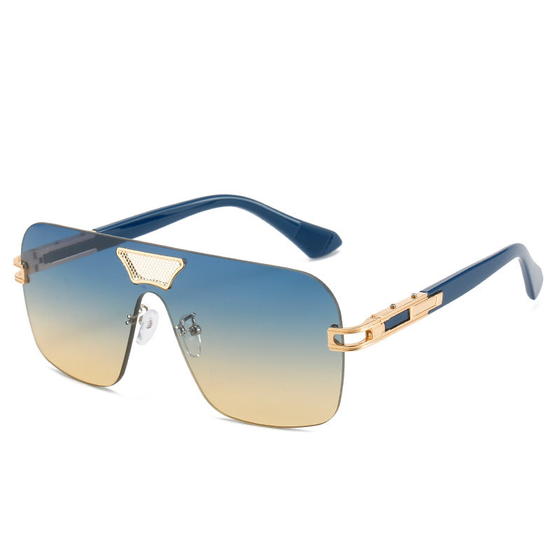 Damen modische Oversized-Sonnenbrille mit speziellem Rahmen und UV-Schutz Brehn