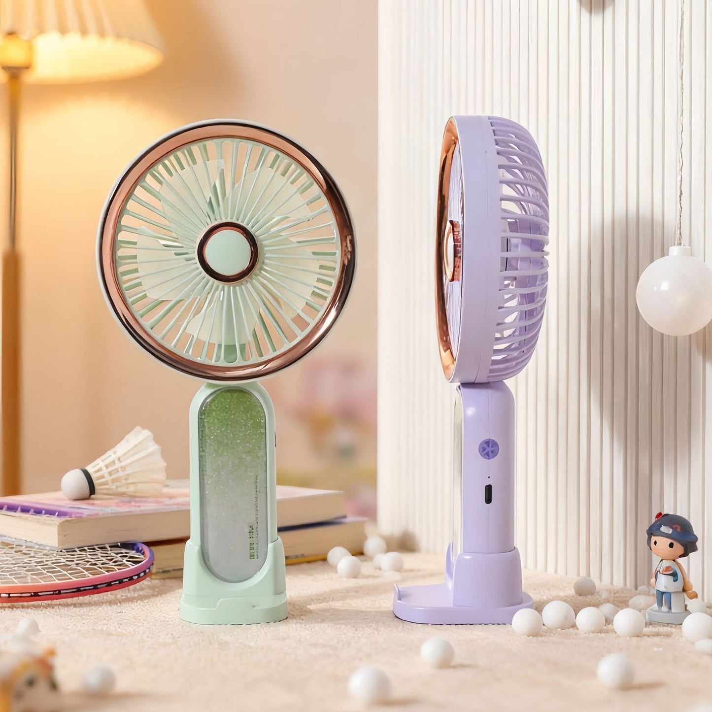 Frauen Tragbarer Mini USB Ventilator mit Stilvollem Design Brehn