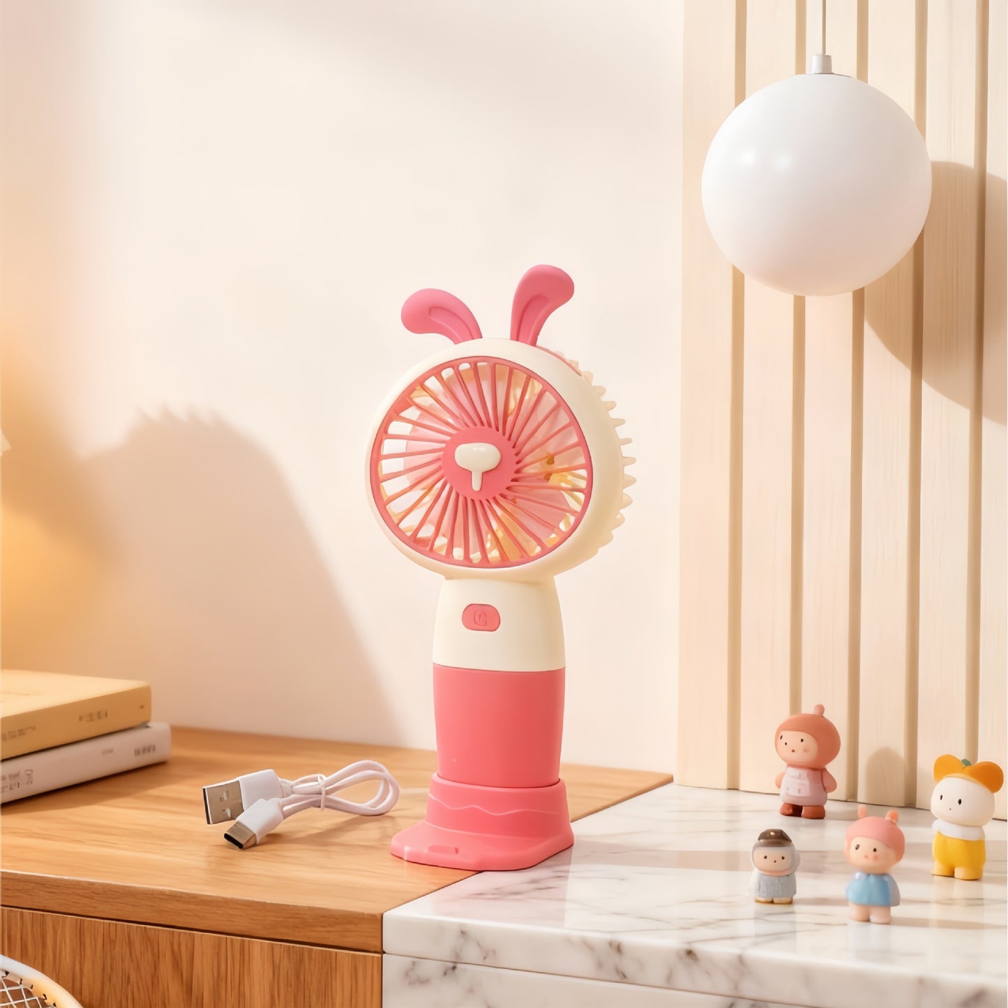 Damen Tragbarer Handventilator mit niedlichem Tierdesign Brehn