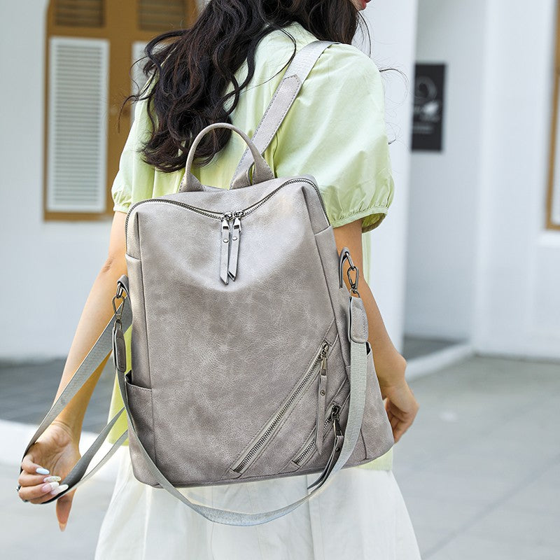 Modischer Multi-Reißverschluss-Rucksack Brehn