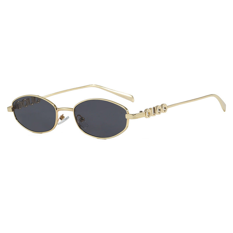 Damen modische Sonnenbrille mit elegantem Edelstahlrahmen und UV-Schutz Brehn