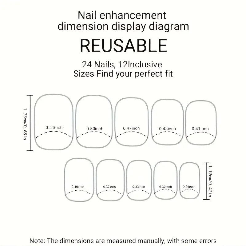 Künstliche Nagelspitzen mit Schleifen-Design Brehn
