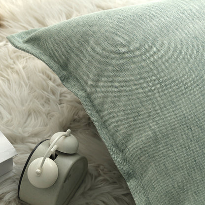 Dekorative Leinen-Wurfpillow-Bezug mit Paspelkante