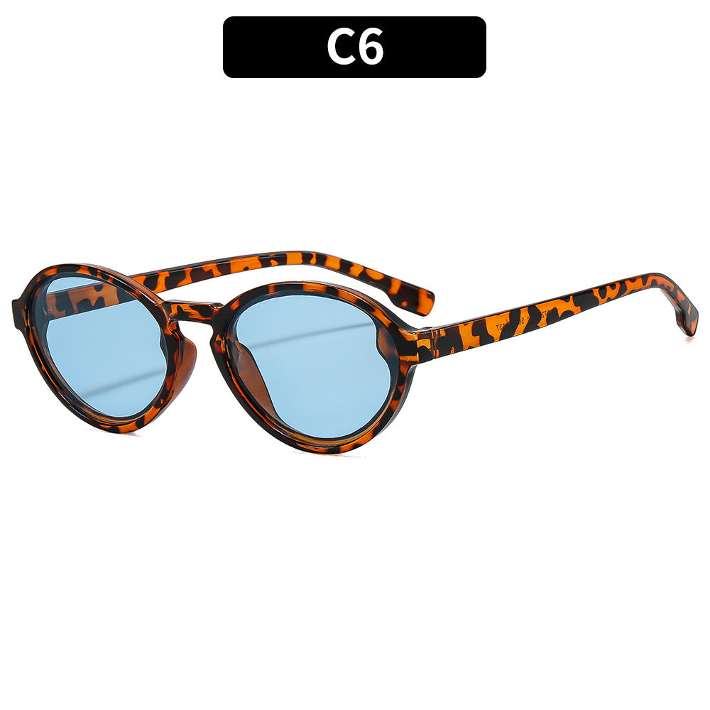 Vintage-inspirierte elegante ovale Sonnenbrille