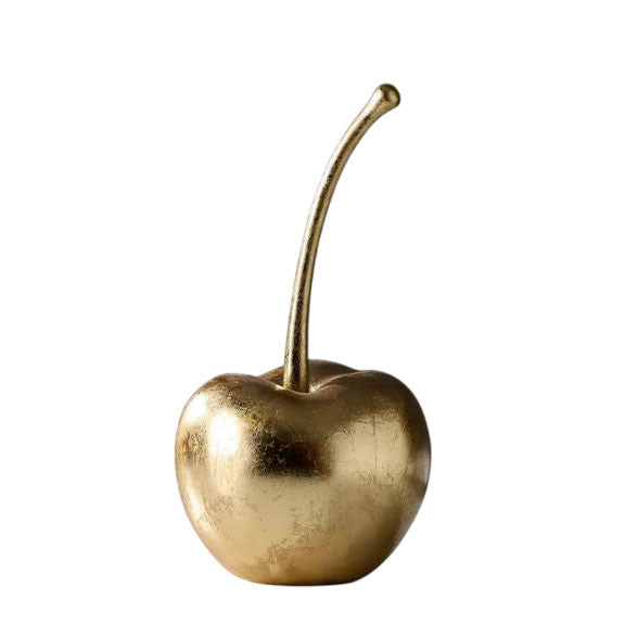 Dekorative goldene Kirschskulptur