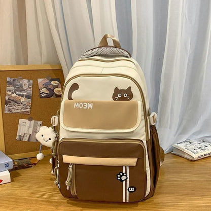Lustiger katzenmotivierter Schulrucksack Brehn