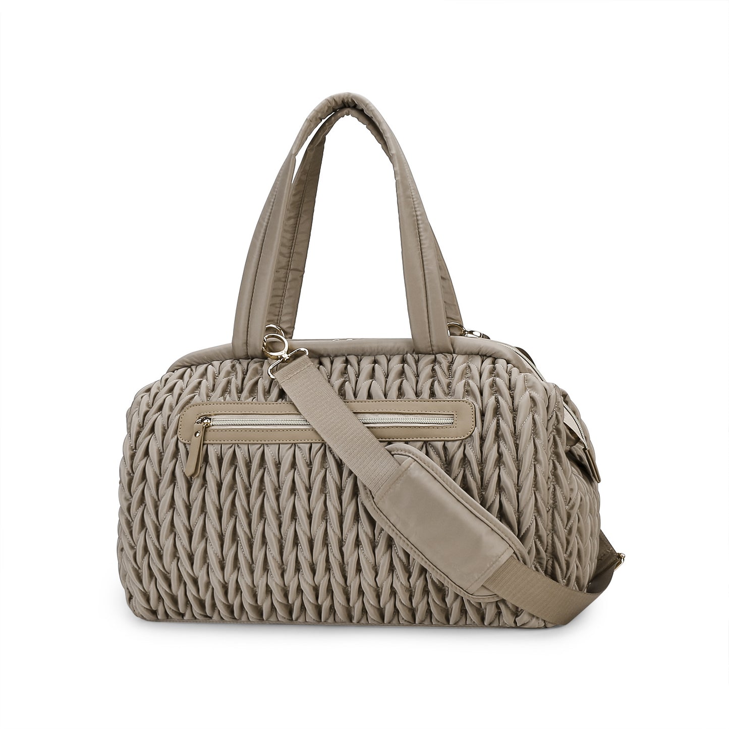 Modische Wickeltasche mit Eleganter Flechtoptik Brehn