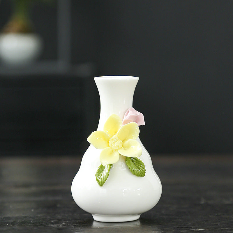 Künstlerische Blumenporzellanvase Brehn