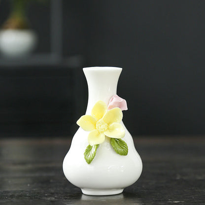 Künstlerische Blumenporzellanvase Brehn