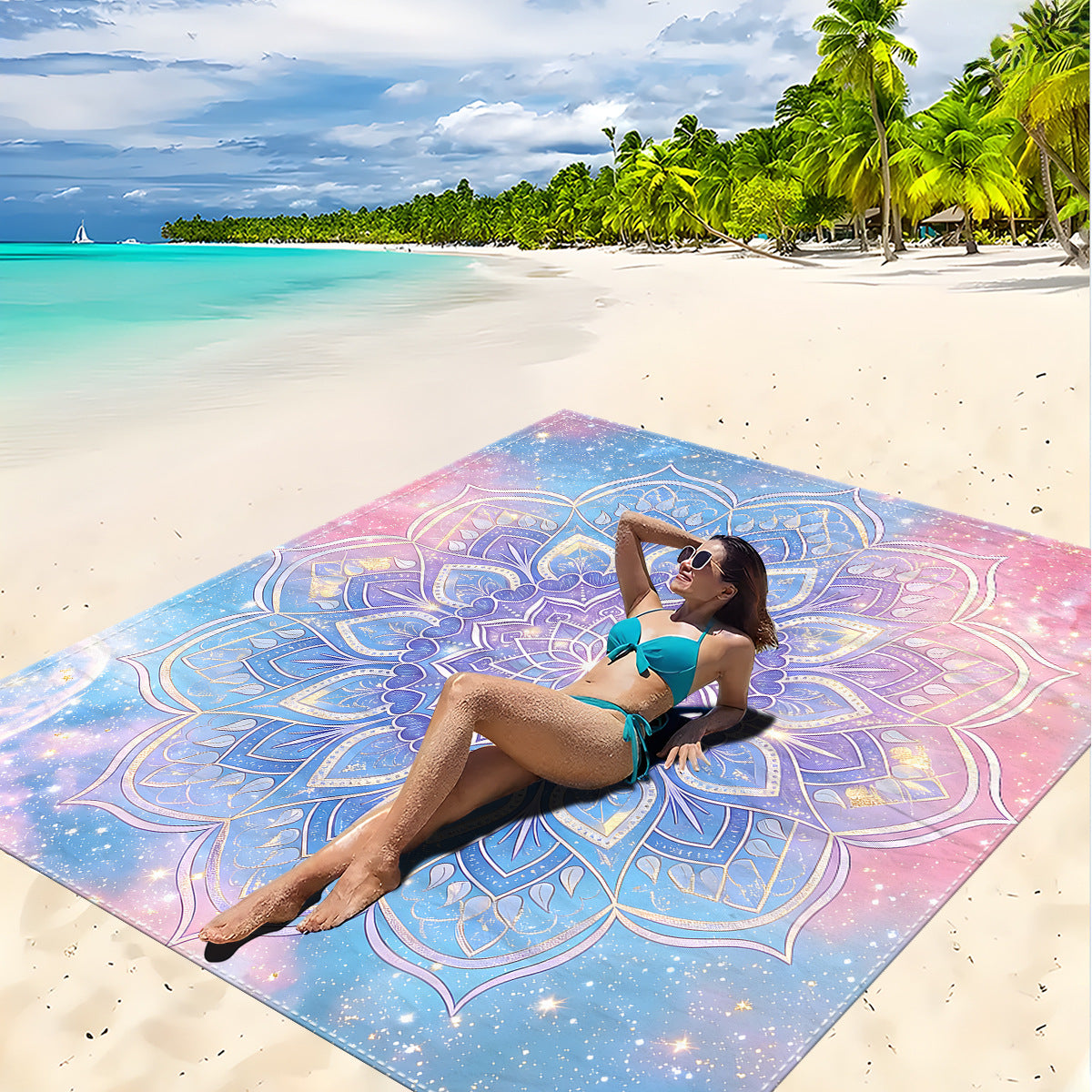 Mandala Design Strandmatte Brehn