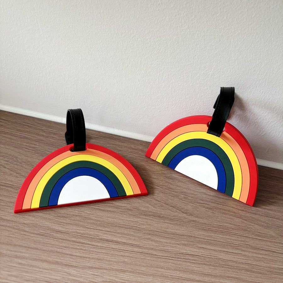 Bunte Silikon Regenbogen Gepäckanhänger Brehn