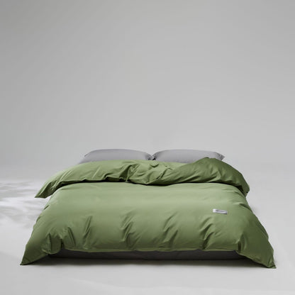 Mako-Baumwoll-Satin Bettwäsche-Set mit verdecktem Reißverschluss und Kissenbezügen Brehn