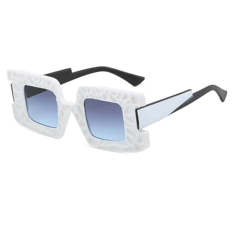 Damen auffällige Sonnenbrille mit strukturiertem Rahmen Brehn