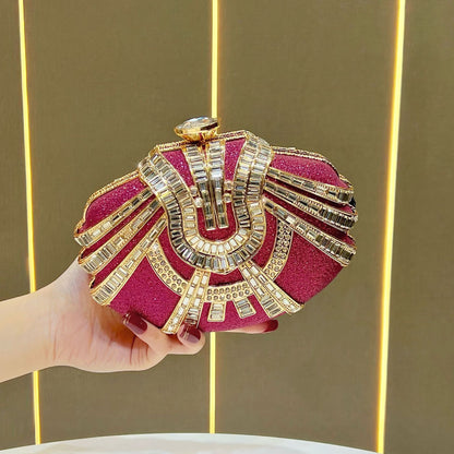Glamouröse dekorative Clutch Tasche