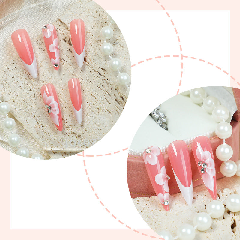 Floral Design Press-On Nail Set Brehn 1788495570