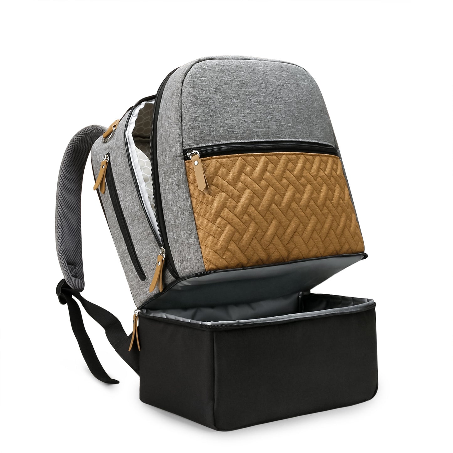 Rucksack mit Floralem Muster und Separatem Fach Brehn