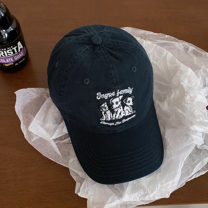 Verspielt Gestickte Hundeb baseball cap
