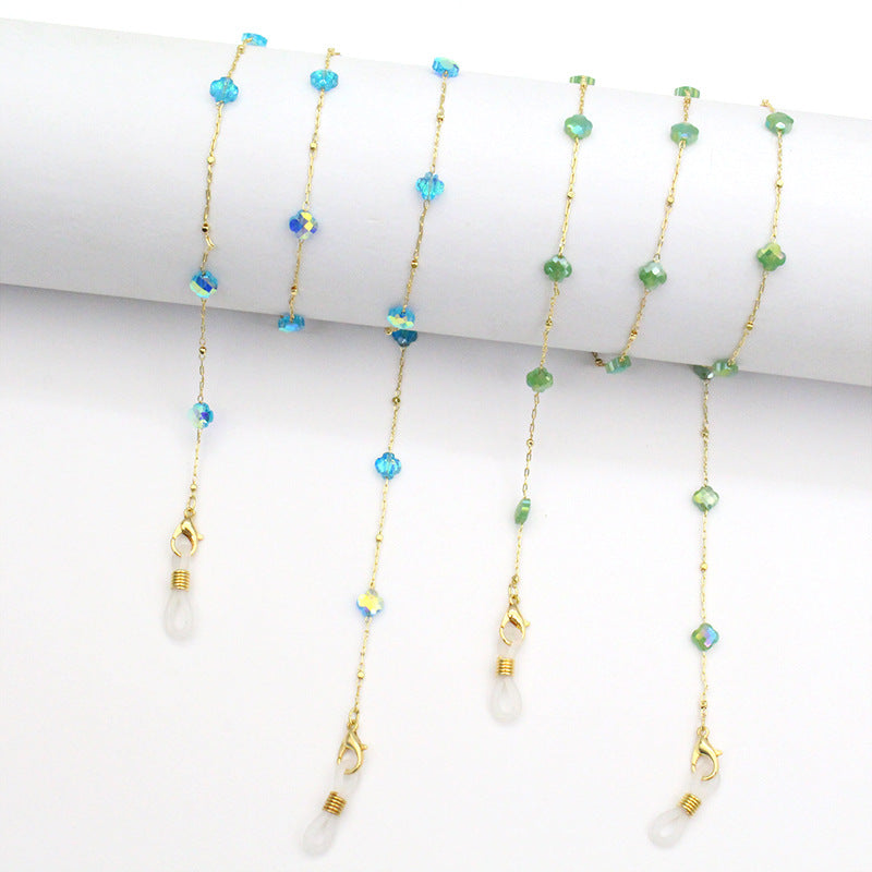 Elegante, kristallgestaltete Brillenband Brehn
