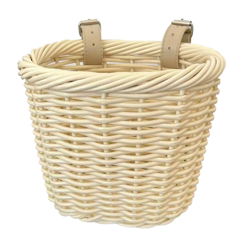 Unisex Aufbewahrungskorb mit eleganten Ledergriffen Brehn