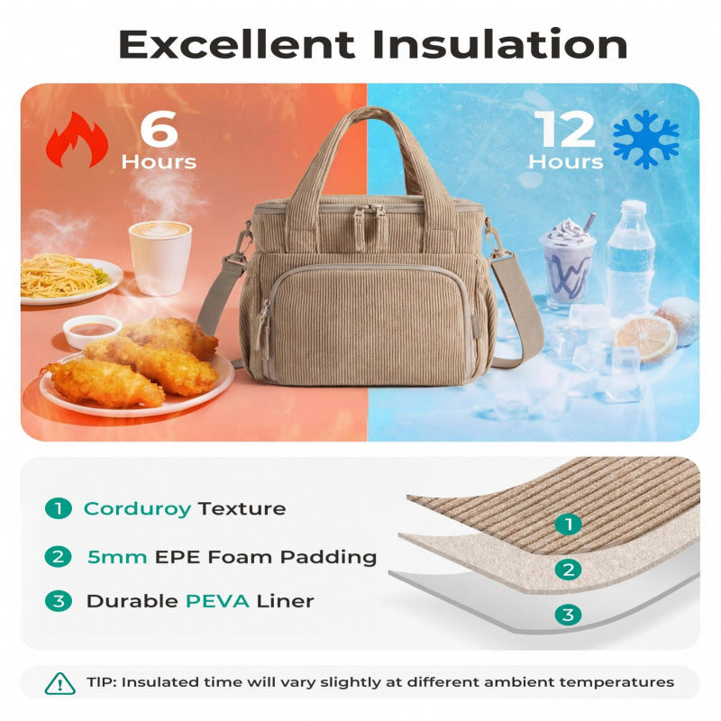 Isolierte Multi-Funktions-Lunch-Tasche Brehn