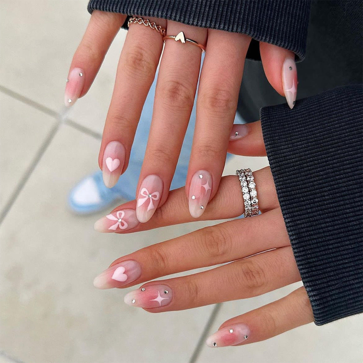 Dekoratives Theme Press-On Nagelset Brehn