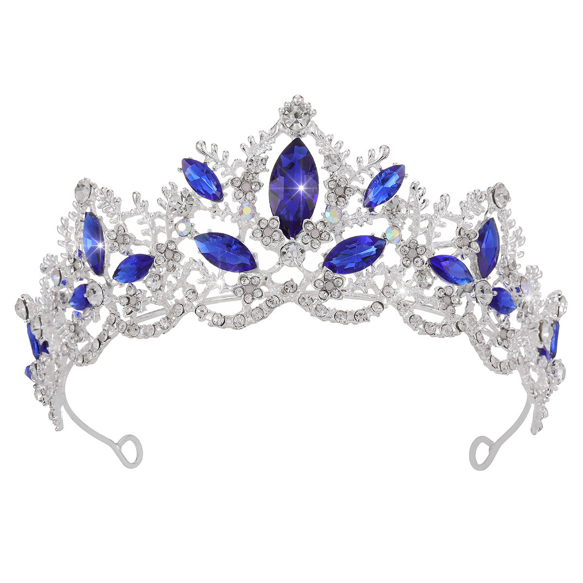 Damen Glamouröse Tiara mit funkelnden Kristallverzierungen Brehn