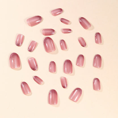 Glamourös Glitter Französischer Tipp Nagelkunst Brehn