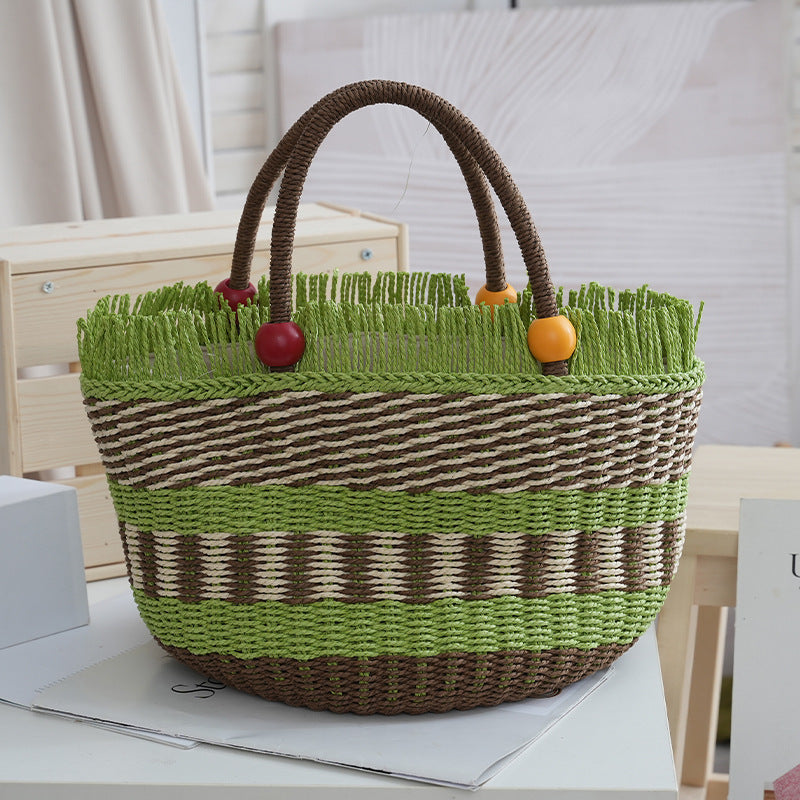 Handgefertigte Strandkorb-Tasche Brehn