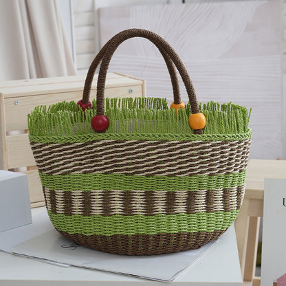 Handgefertigte Strandkorb-Tasche Brehn