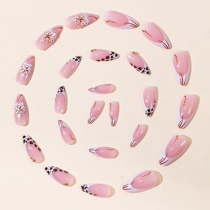 Künstlerische Blumen Acryl Nail Art Brehn