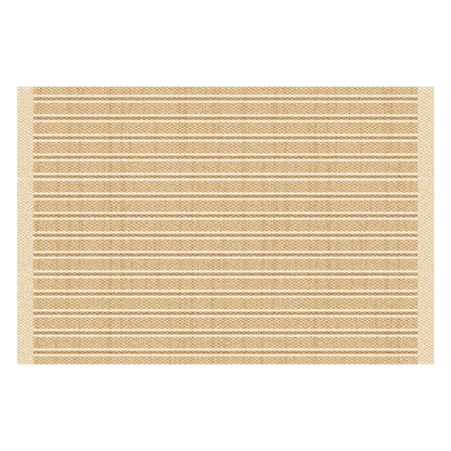 Large Low-Pile Striped Textured Area Rug with Durable Stain-Resistant Weave