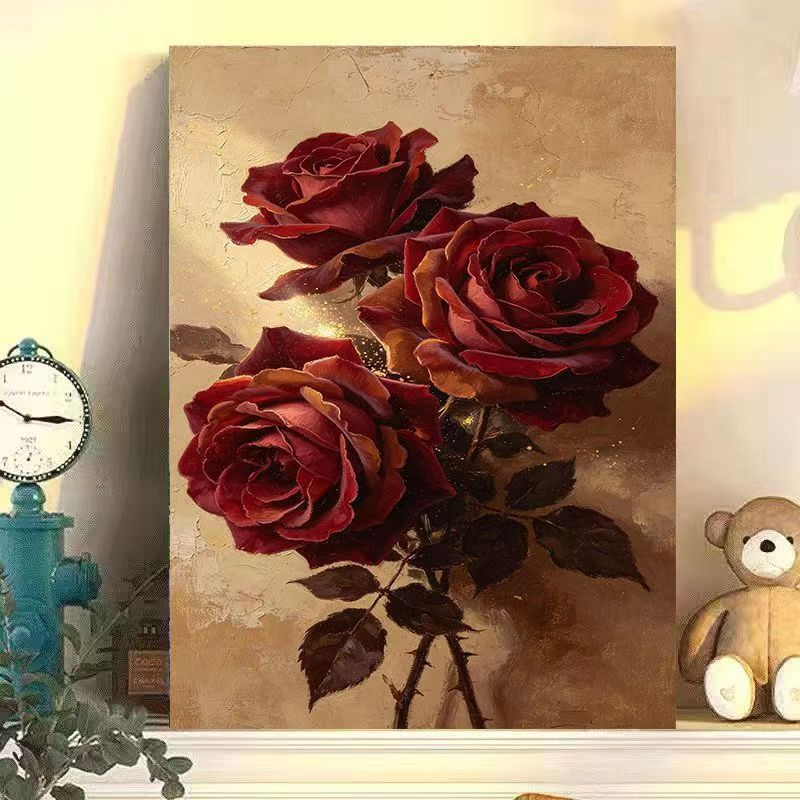 Vintage Floral Leinwandkunst Brehn