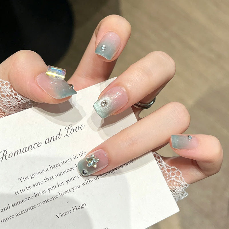 Glitzerndes Press-On Nagelkunst Set Brehn